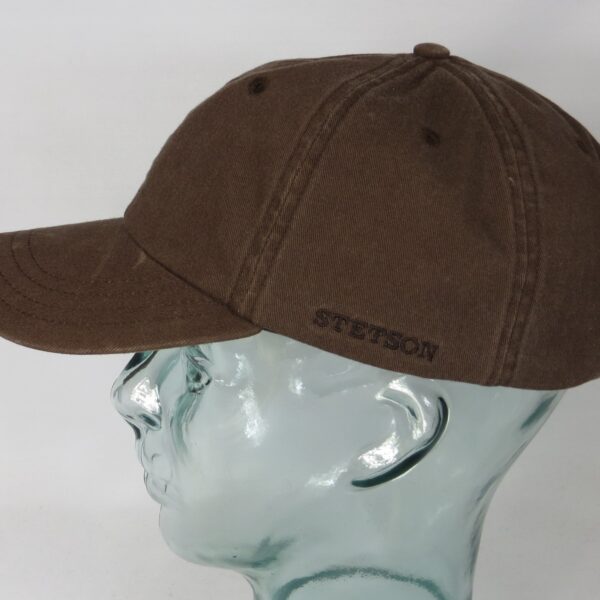 Stetson Rector Baseball Cap Basecap Kappe Mütze braun Baumwolle Sun Guard NEU