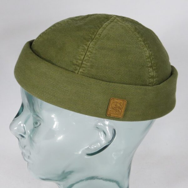 Stetson X Feebles Dockermütze Skullcap  Sailor Cap Docker oliv 8821116 NEU