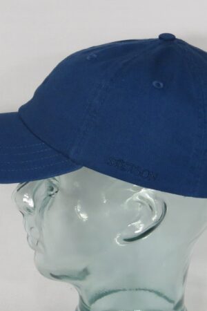 Stetson Rector Baseball Cap Basecap Kappe Mütze Baumwolle Sun Guard blau 23 NEU