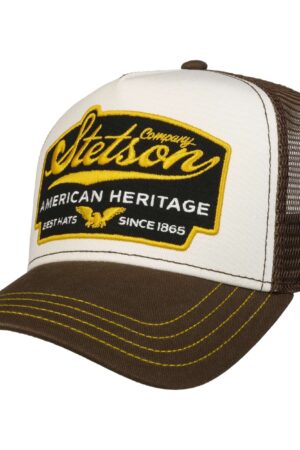 STETSON Trucker Cap Mesh Kappe BASECAP American Heritage Mütze braun 7751103 NEU