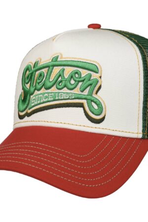 STETSON Trucker Cap Lettering Mesh Netz Kappe Mütze Baseballcap 7761162 Neu