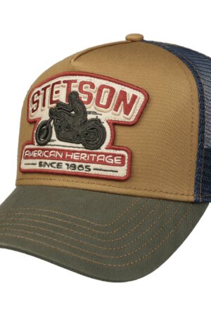 STETSON Trucker Cap Motorcycle Mesh Kappe Baseballcap Mütze 7761173 NEU