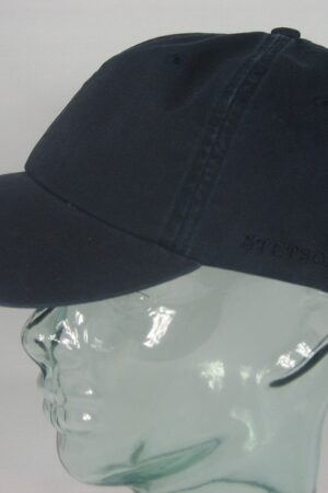 Stetson Rector Baseball Cap Basecap Kappe Mütze blau Baumwolle NEU