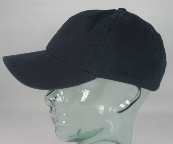 Stetson Rector Baseball Cap Basecap Kappe Mütze blau Baumwolle NEU