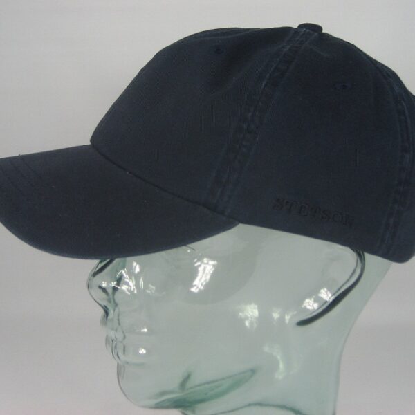 Stetson Rector Baseball Cap Basecap Kappe Mütze blau Baumwolle NEU