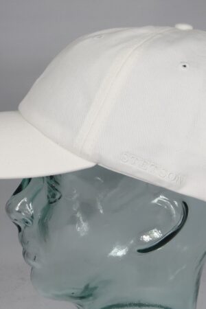 Stetson Rector Baseball Cap Basecap Kappe Mütze weiß Baumwolle Sun Guard Neu