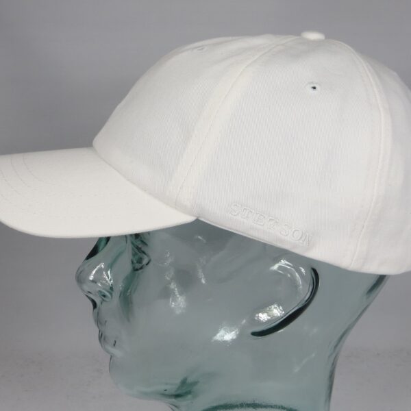 Stetson Rector Baseball Cap Basecap Kappe Mütze weiß Baumwolle Sun Guard Neu