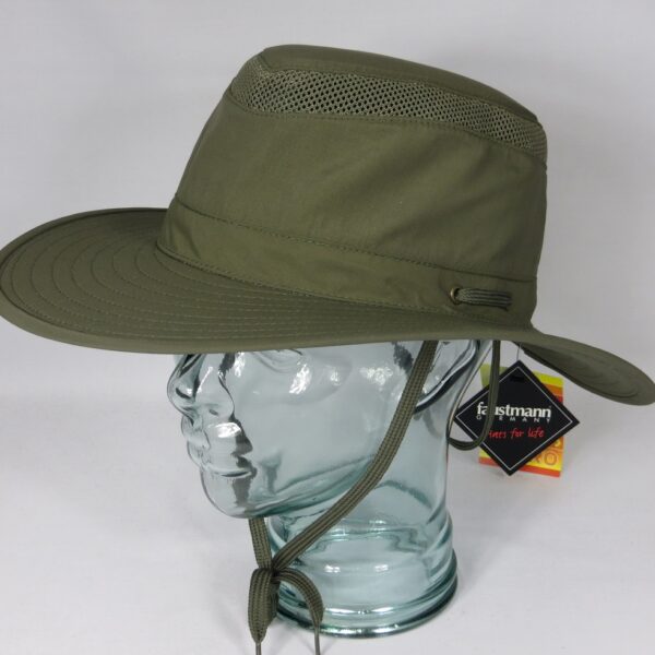 FAUSTMANN SUN BREEZER Safari Hut Outdoorhut Sonnenhut oliv Sommerhut UV Schutz