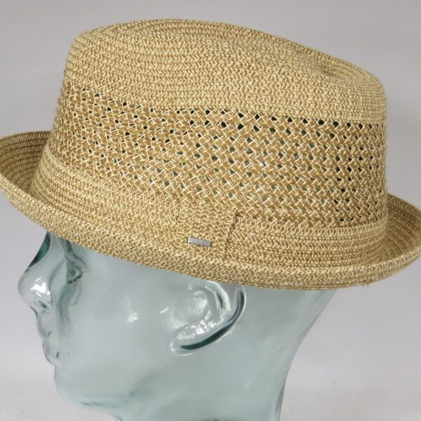 Bailey Kroft Hat Player Pork Pie Trilby Hut Strohhut Sommerhut beige Neu