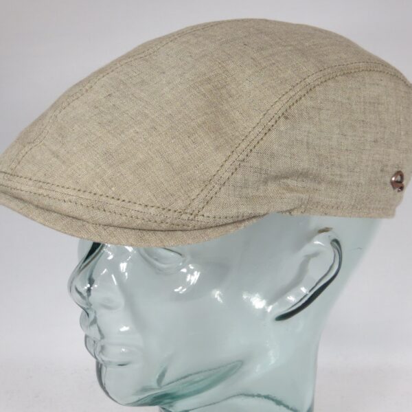 Göttmann Jackson Leinen Schiebermütze Flatcap Kappe Mütze beige taupe UV Schutz Neu
