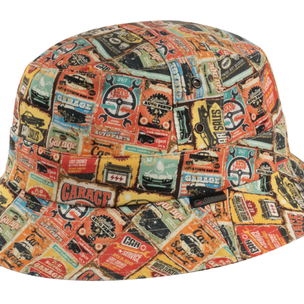 Göttmann Bucket Hat Milano Autoschilder Fischerhut Schlapphut Stoffhut Hut NEU