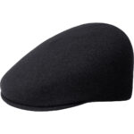 Kangol Wool Clery Flatcap Mütze Cap Schiebermütze schwarz Wolle Kangolcap Neu