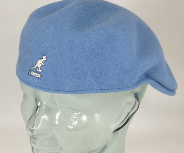 Kangol Wool 504 Schiebermütze blau denim blue Wolle Faltcap Mütze Cap Pepe Neu