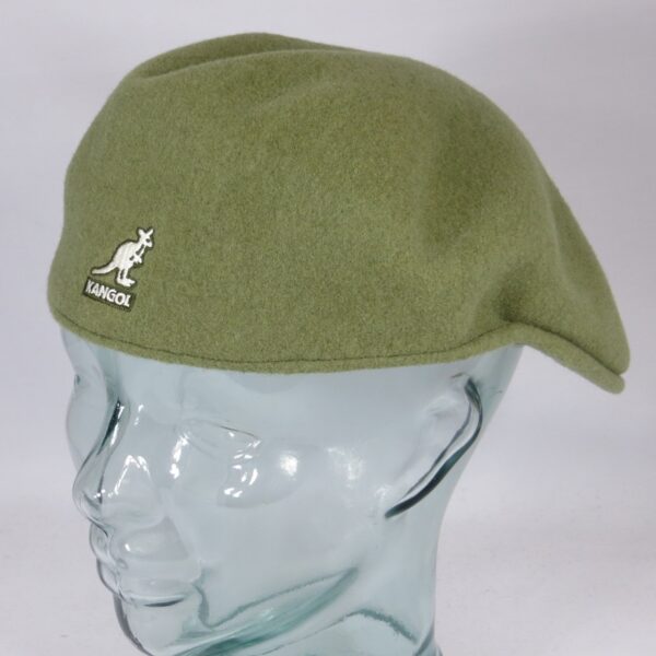 Kangol Wool 504 Schiebermütze grün sea kelp Wolle Flatcap Mütze Cap Neu