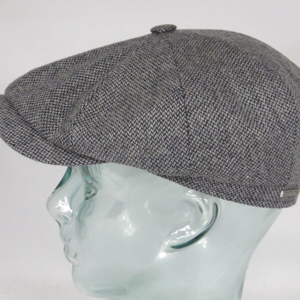 Stetson Hatteras Wool Schiebermütze Flatcap Cap Kappe Mütze Bakerboy grau 6870502 Neu