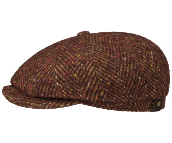 Stetson Hatteras Herringbone Schiebermütze Flatcap Cap Mütze Bakerboy 389 NEU