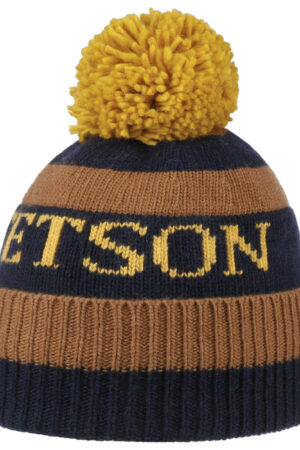 Stetson Beanie Pompom Bommelmütze Strickmütze Pudelmütze 8599380 Neu