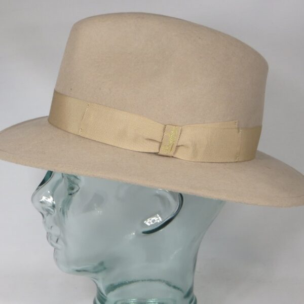 Borsalino Traveller Hut Sporthut beige Wolle Filzhut Neu