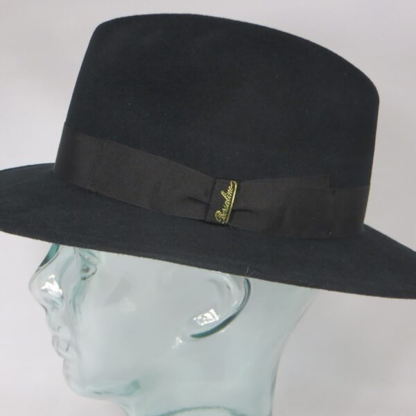 Borsalino Traveller Hut Sporthut schwarz Wolle Filzhut Neu