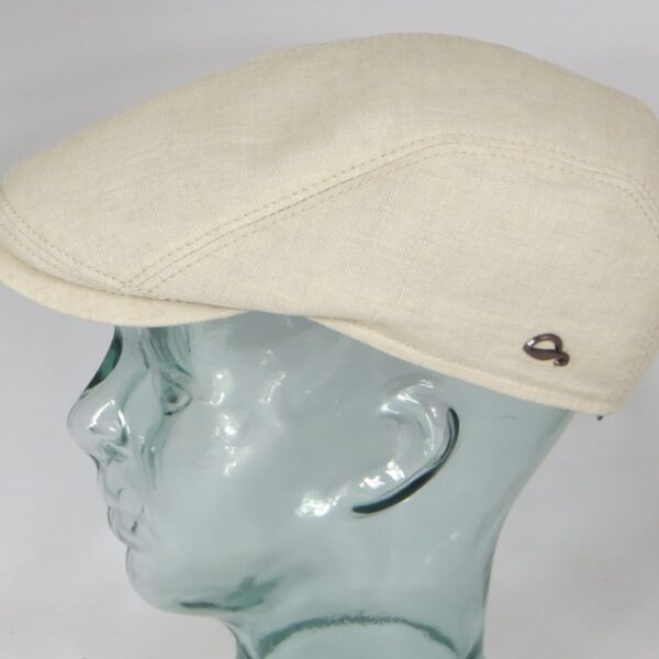 Göttmann Jackson Leinen Schiebermütze Flatcap Kappe Mütze hellbeige UV Schutz Neu