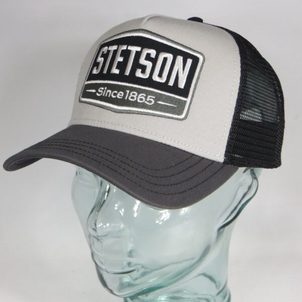 Stetson Trucker Cap Gasoline Since 1865 Netz Kappe Baseball Mütze grau 7751107 Neu