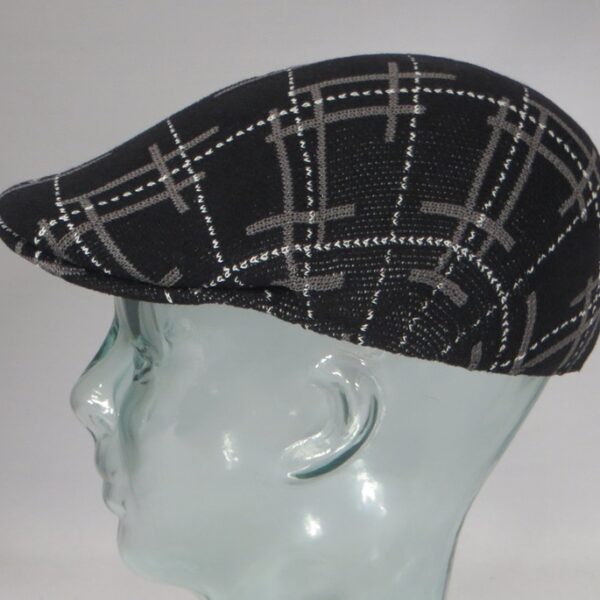 Kangol Broken Tartan 507 Schiebermütze Flatcap Ivy Golf Cap Gatsby schwarz Neu