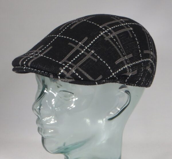 Kangol Broken Tartan 507 Schiebermütze Flatcap Ivy Golf Cap Gatsby schwarz Neu – Bild 2