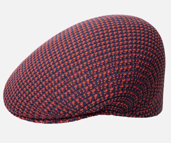 Kangol Grid Knit 504 Schiebermütze Flatcap Ivy Cap Mütze Hazy Indigo Neu