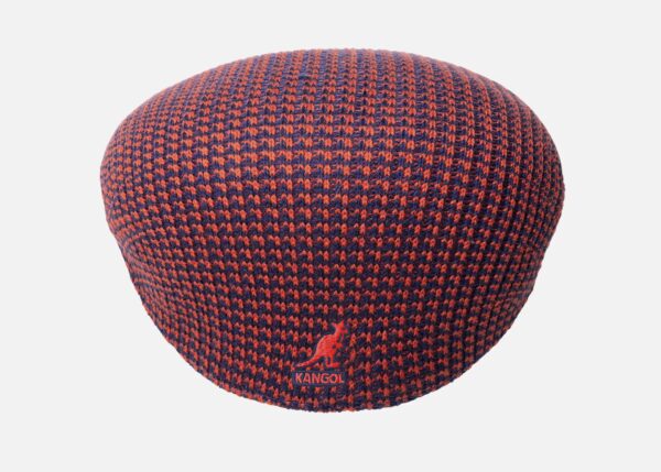Kangol Grid Knit 504 Schiebermütze Flatcap Ivy Cap Mütze Hazy Indigo Neu – Bild 2