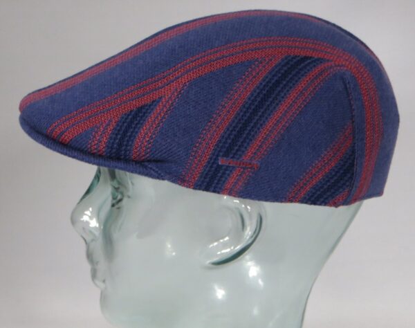 Kangol Nostalgia Stripe 507 Schiebermütze Flatcap Ivy Golf Cap Gatsby Indigo Neu