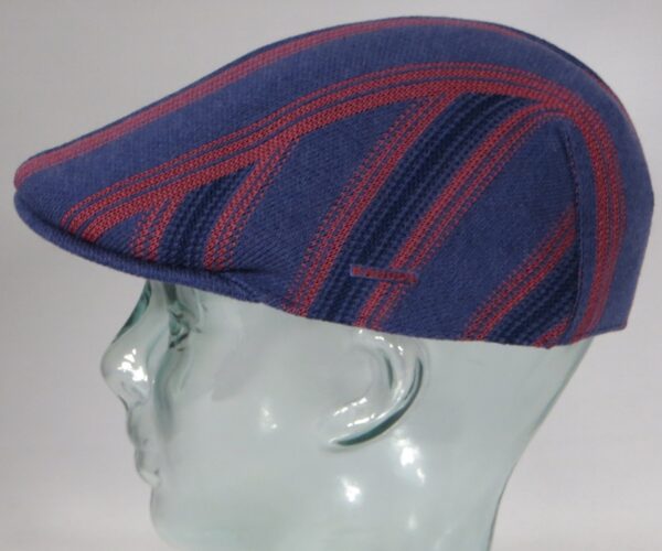 Kangol Nostalgia Stripe 507 Schiebermütze Flatcap Ivy Golf Cap Gatsby Indigo Neu