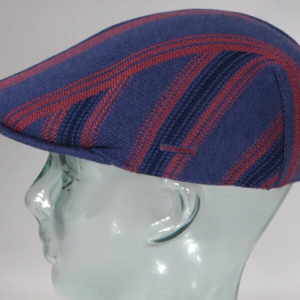 Kangol Nostalgia Stripe 507 Schiebermütze Flatcap Ivy Golf Cap Gatsby Indigo Neu