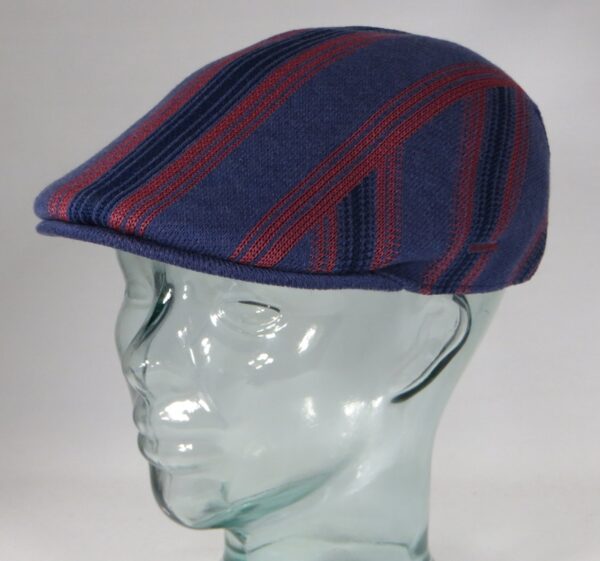 Kangol Nostalgia Stripe 507 Schiebermütze Flatcap Ivy Golf Cap Gatsby Indigo Neu – Bild 2