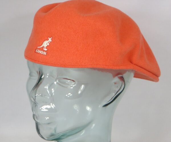 Kangol Wool 504 Flatcap Coral Flame Wolle Mütze Cap Pepe Schiebermütze