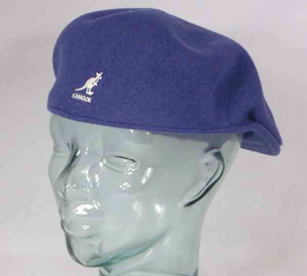 Kangol Wool 504 Flatcap Hazy Indigo Wolle Mütze Cap Pepe Schiebermütze
