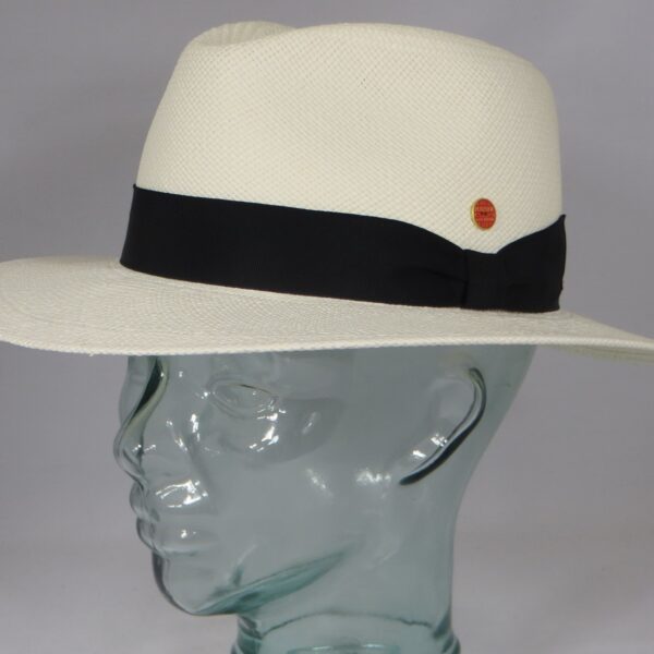 Mayser Tarbes Panamahut Strohhut Traveller gebleicht Wasserabweisend Hut Neu