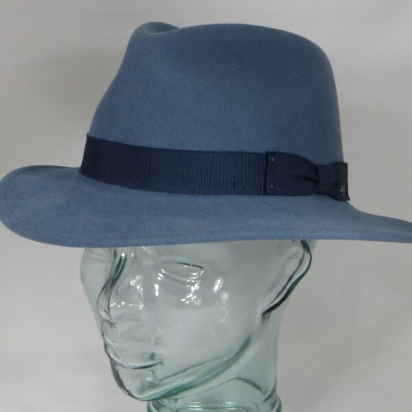 Bailey Curtis Traveller Hut Wollfilz blau vintage blue Wollhut Fedora Hat Neu