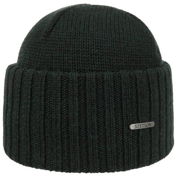 Stetson Strickmütze Northport Beanie Merino Wollmütze grün Wintermütze Pull on cap Neu