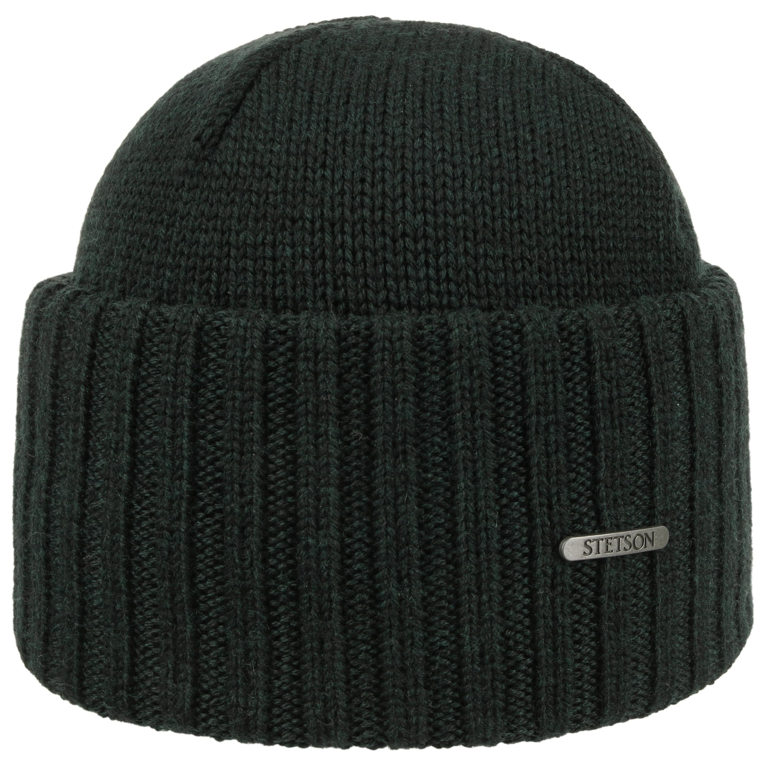 Stetson Strickmütze Northport Beanie Merino Wollmütze grün Wintermütze Pull on cap Neu