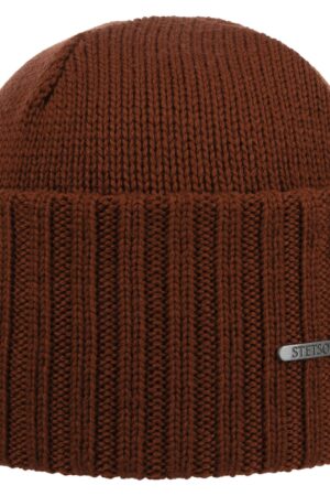 Stetson Strickmütze Northport Beanie Merino Wollmütze rost Wintermütze Pull on cap Neu