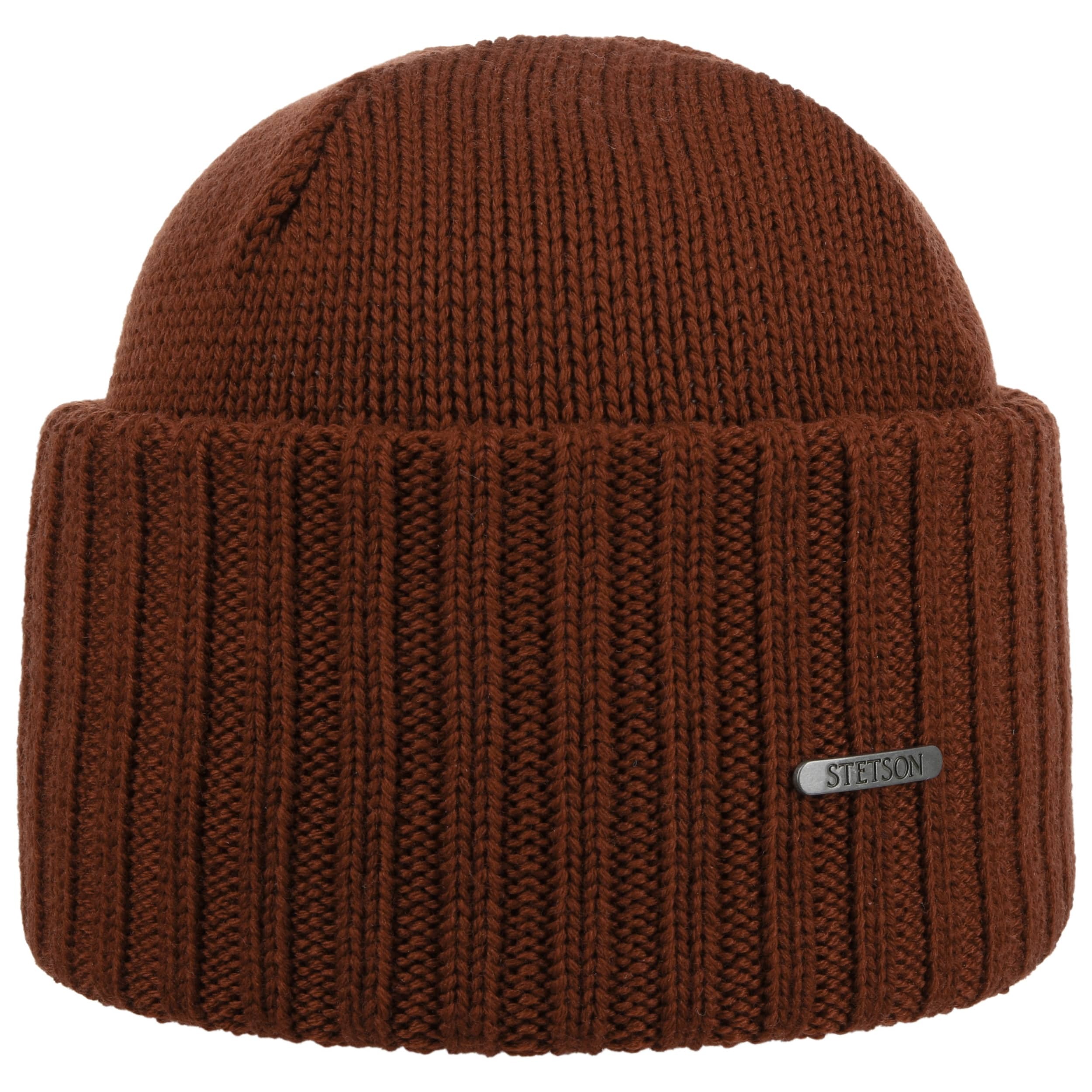 Stetson Strickmütze Northport Beanie Merino Wollmütze rost Wintermütze Pull on cap Neu