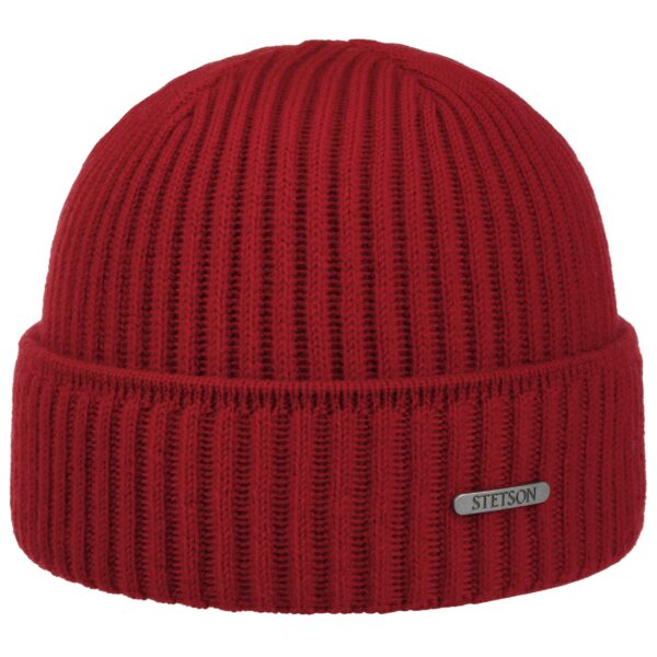 Stetson Strickmütze Parkman Beanie Mütze Wollmütze Wintermütze rot Neu