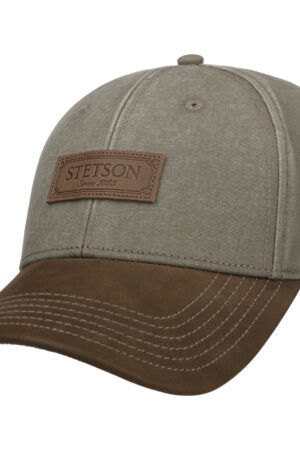 Stetson Baseball Cap Cotton Baseballmüze Basecap Kappe Schild khaki 7721126 Neu