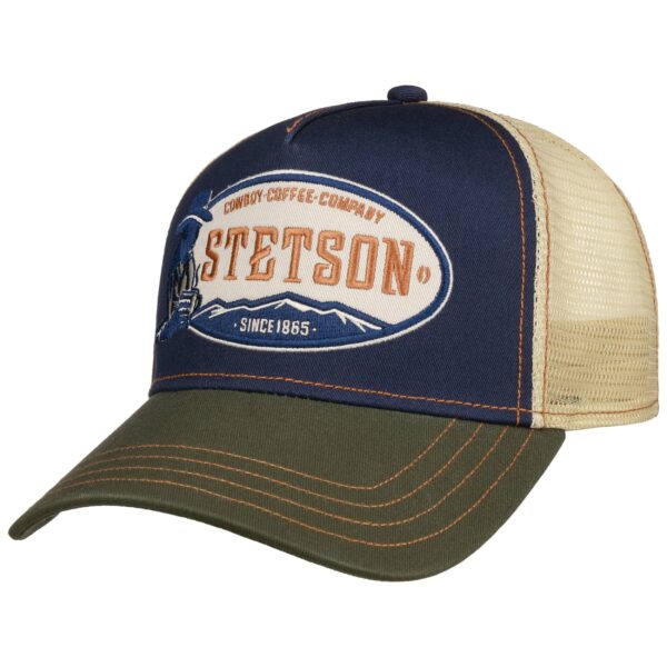 Stetson Trucker Cap Cowboy Coffee Netz Kappe Mütze Baseballcap 7741178 Neu