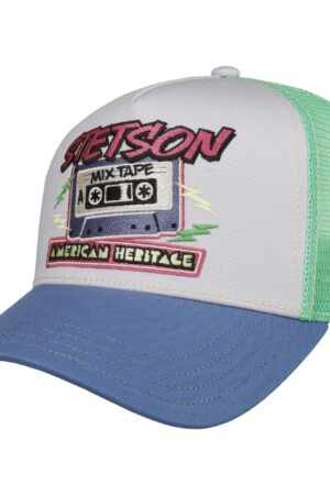 Stetson Trucker Cap Mix Tape Netz Kappe Mütze Baseballcap 7741164 Neu