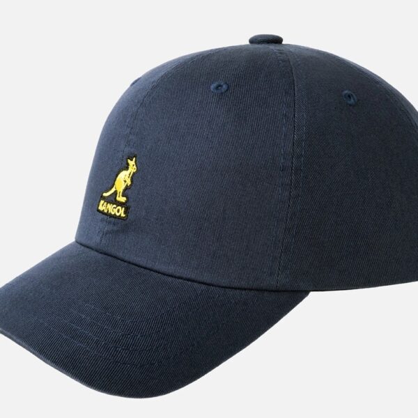 Kangol Washed Baseball Cap Cotton Basecap Baumwolle Sommer Mütze blau navy Neu