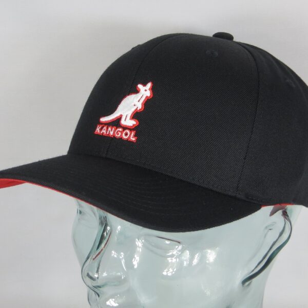 Kangol 3D Wool Flexfit Basecap Mütze Baseball Cap Schildmütze schwarz Neu