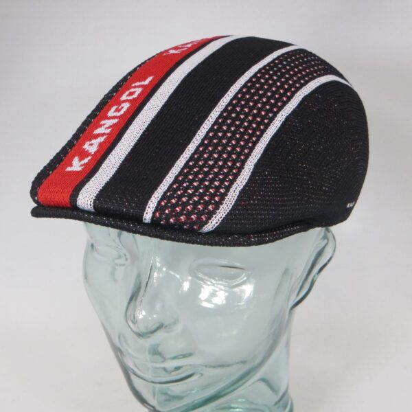 Kangol Tropic Game Stripe 507 Schiebermütze Flatcap Ivy Golf Cap Gatsby schwarz Neu