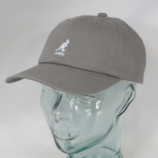 Kangol Washed Baseball Cap Cotton Basecap Baumwolle Sommer Mütze grau grey Neu