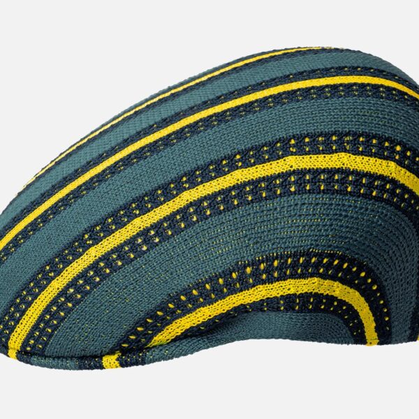 Kangol Resort Stripe 504 Schiebermütze Schirmmütze Flatcap Sommermütze grün Neu